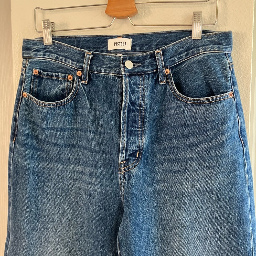 Pistola Cassie super high rise straight crop size 30 - Fairview wash - Picture 6 of 10